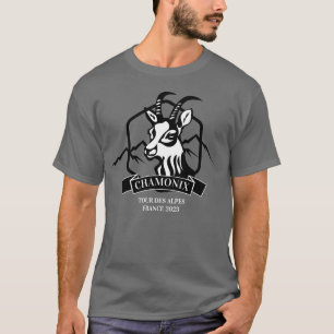 Chamois in Chamonix Custom French Alpine T-Shirt