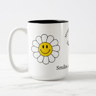 Chamomile Blume Funny Niedlich Trendy Morgenkaffee Zweifarbige Tasse