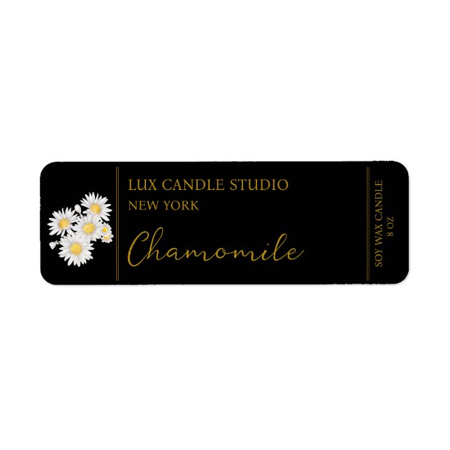 Chamomile Candle Label (Vorne)