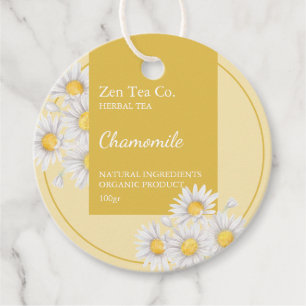 Chamomile Herbal Tee Business Tag Geschenkanhänger