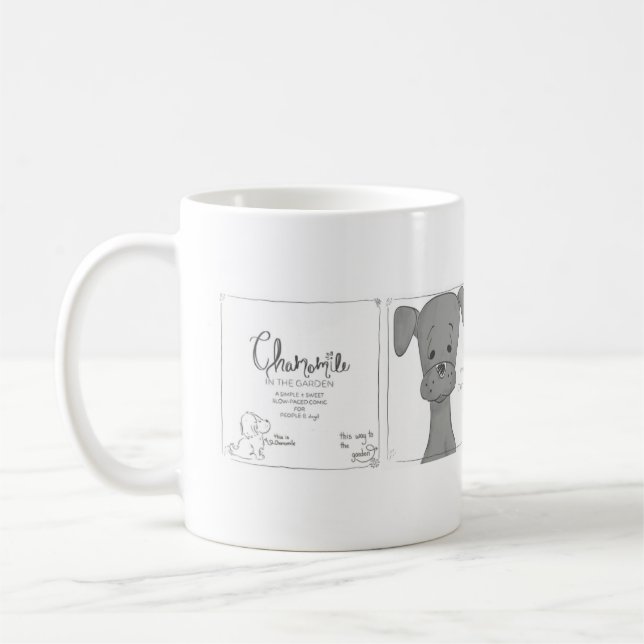 Chamomile Possibility Comic-Strip Kaffeetasse (Links)