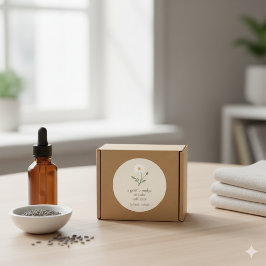 Chamomile Sprig - Soft Cream Runder Aufkleber