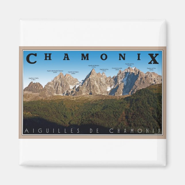 Chamonix - Aiguille de Chamonix Magnet (Vorne)