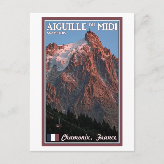 Chamonix - Aiguille du Midi Postkarte (Vorderseite)