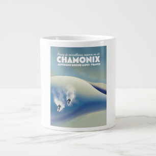Chamonix - Auvergne-Rhône-Alpes Frankreich Ski-Pos Jumbo-Tasse