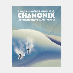 Chamonix - Auvergne-Rhône-Alpes Frankreich Skipost Fleecedecke