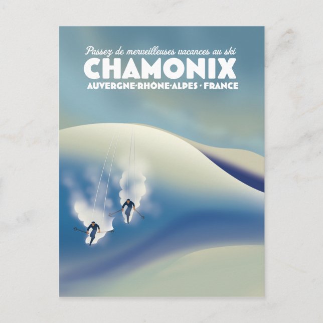 Chamonix - Auvergne-Rhône-Alpes Frankreich Skipost Postkarte (Vorderseite)