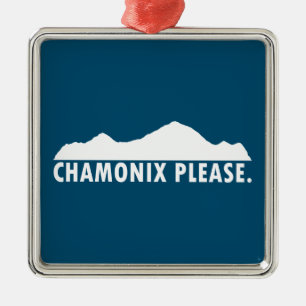 Chamonix, bitte ornament aus metall