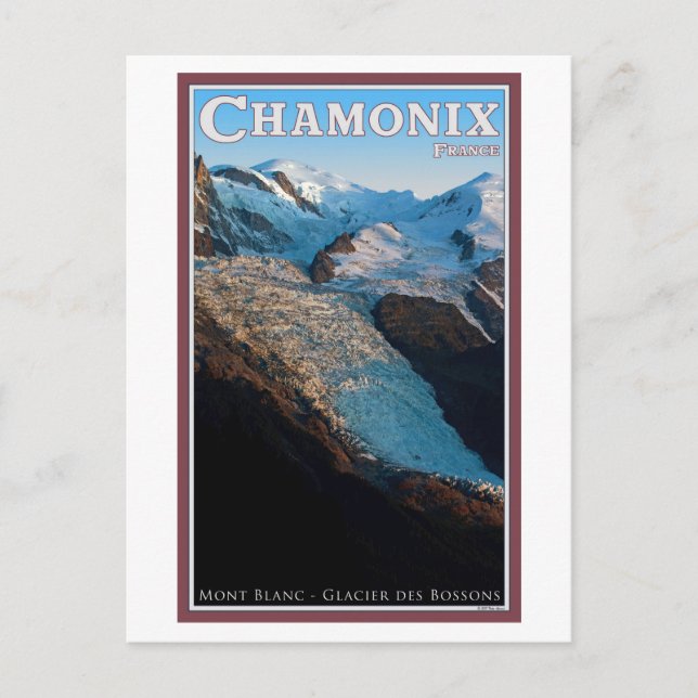 Chamonix - Bossons-Gletscher Postkarte (Vorderseite)