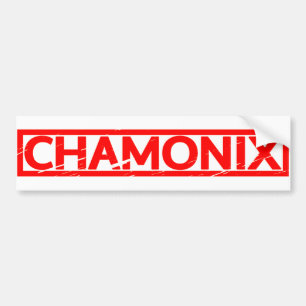Chamonix-Briefmarke Autoaufkleber