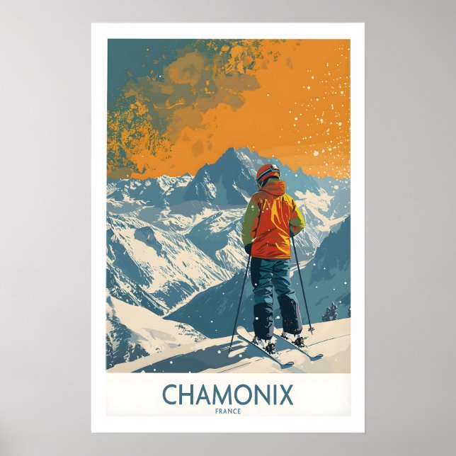 Chamonix Druck Frankreich 1 Poster (Vorne)