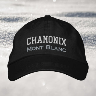 Chamonix France Mont Blanc Winterurlaub Bestickte Baseballkappe