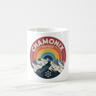 Chamonix France Retro Mountain Mug Kaffeetasse