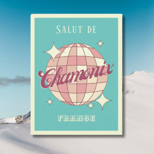 Chamonix France Retro Vintag Postcard Postkarte