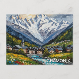 Chamonix Frankreich Mont Blanc Postkarte