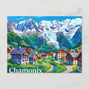 Chamonix Frankreich Postkarte