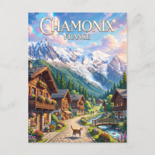 Chamonix Frankreich Postkarte