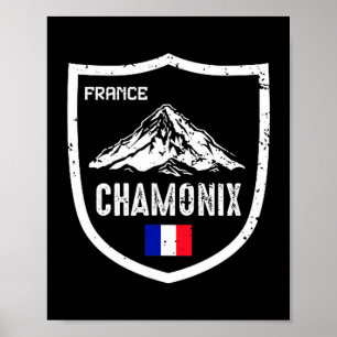 Chamonix Frankreich Skigebiet Skifahren Berg Poster