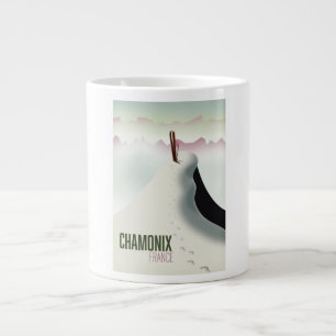 Chamonix Frankreich Skireiseplakat Jumbo-Tasse