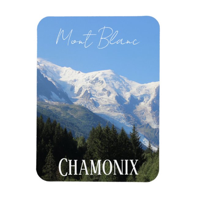 Chamonix, Mont Blanc, Alpes, Sommer Magnet (Vertikal)