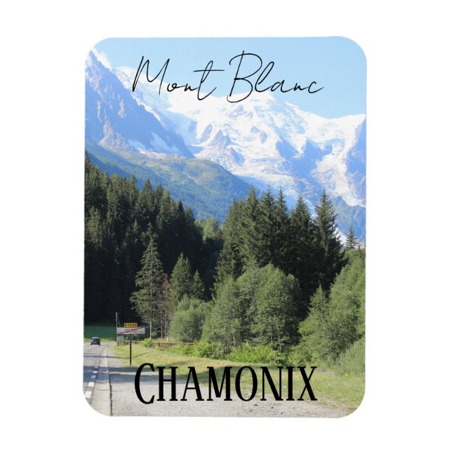 Chamonix, Mont Blanc, Alpes, Sommer Magnet (Vertikal)