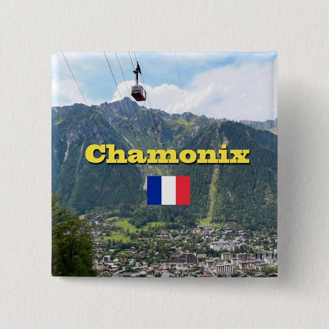 Chamonix - Mont Blanc Button (Vorderseite)
