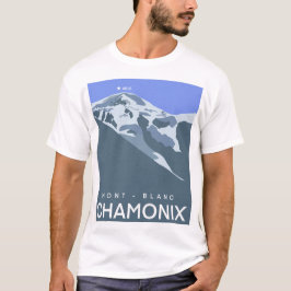 Chamonix, Mont-Blanc, digital gezeichnet, Souvenir T-Shirt