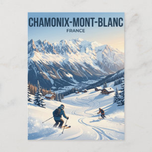Chamonix-Mont-Blanc Frankreich Postkarte