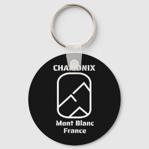 Chamonix Mont Blanc Frankreich Skifahren Snowboard Schlüsselanhänger