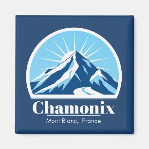Chamonix Mont Blanc Frankreich Souvenir Magnet