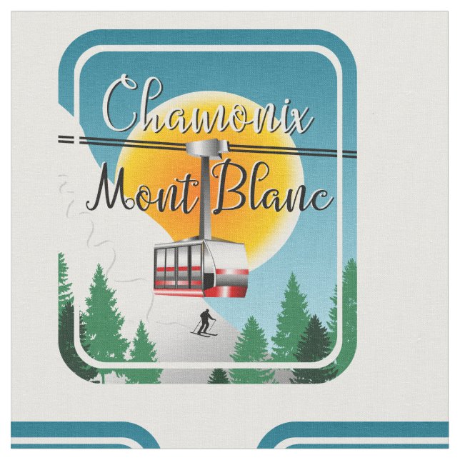 Chamonix Mont Blanc Frankreich Stoff (Nahaufnahme)