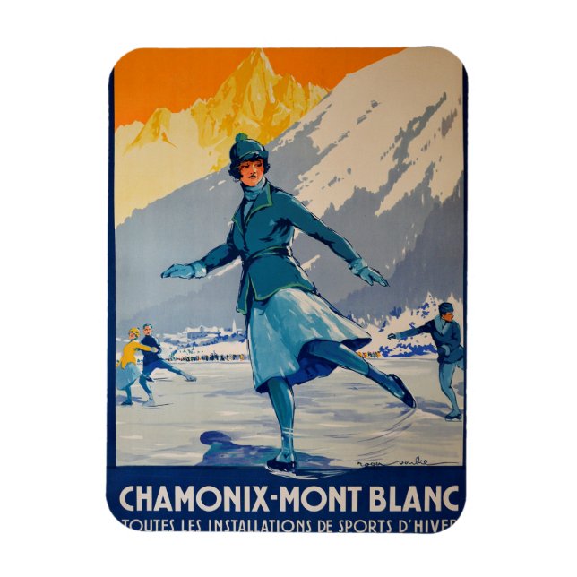 Chamonix - Mont Blanc Magnet (Vertikal)