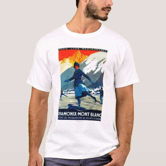Chamonix-Mont Blanc Vintages PosterEurope T-Shirt (Vorderseite)