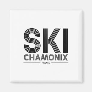 Chamonix Ski Resort Frankreich Alpen Französischer Magnet