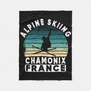 Chamonix Ski Resort Frankreich Skifahren Fleecedecke