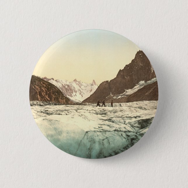 Chamonix-Tal - Mer de Glace Button (Vorderseite)
