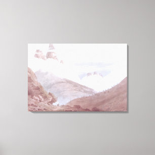 Chamonix und Martigny Leinwanddruck