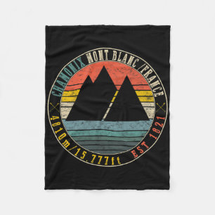 Chamonix Valley Mont Blanc Frankreich Snowboard Fleecedecke