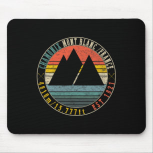 Chamonix Valley Mont Blanc Frankreich Snowboard Mousepad