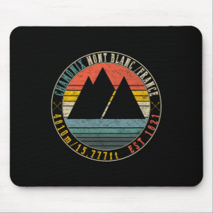 Chamonix Valley Mont Blanc Frankreich Snowboard Mousepad