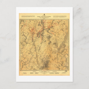 Champ de bataille de Gettysburg Carte par John Bac