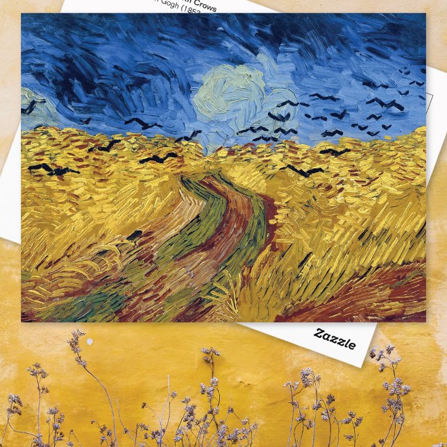 Champ de blé avec corbeaux Vincent van Gogh Carte  (Créateur téléchargé)