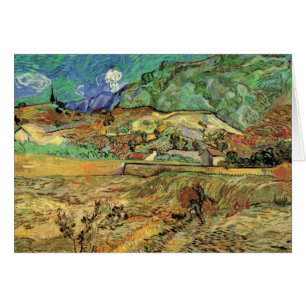 Champ de blé clos avec paysan par Vincent van Gogh