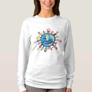 Champ de force pour le long T-shirt gainé des