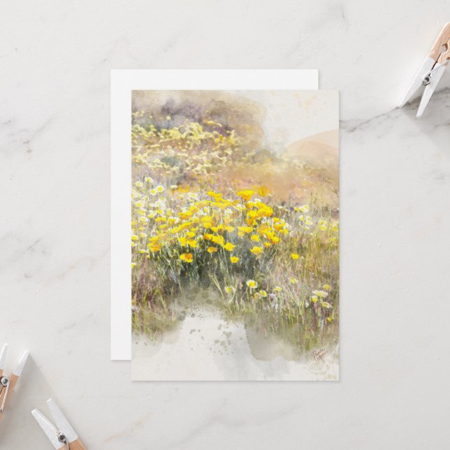 Champ de la carte des pavots (Devant/Arrière en situation)