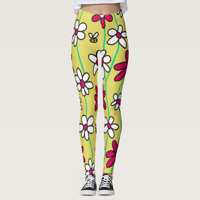 Champ de marguerites Leggings (Devant)