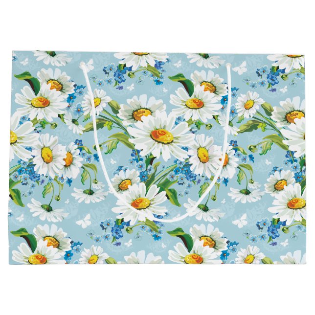 Champ de marguerites Sac cadeau (Dos)