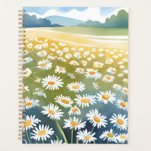 Champ de pâquerettes   Peinture florale de prairie