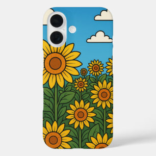 Champ de tournesol lumineux iPhone / coque ipad