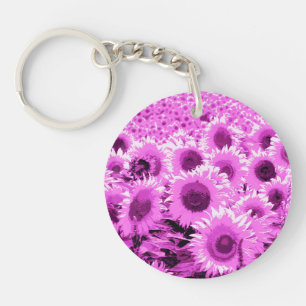 Champ de tournesol - violet, orchidée et violet
